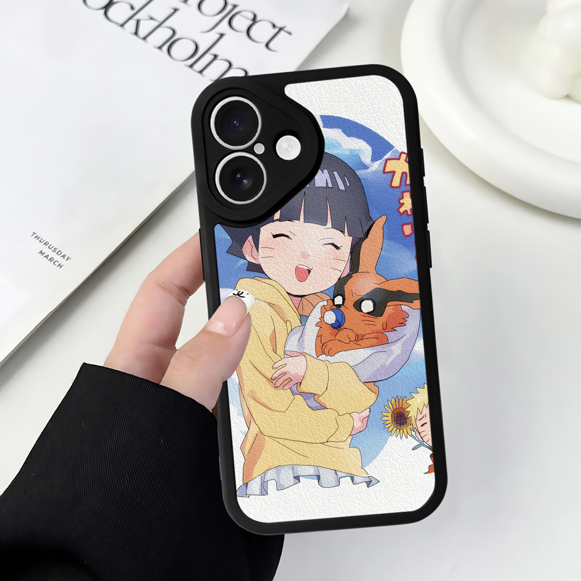 （画像用） NARUTO -ナルト- NARUTO -ナルト- 疾風伝 【iPhone 16シリーズ対応】シリコンスマホケース（レザー調） 材質：シリコン
